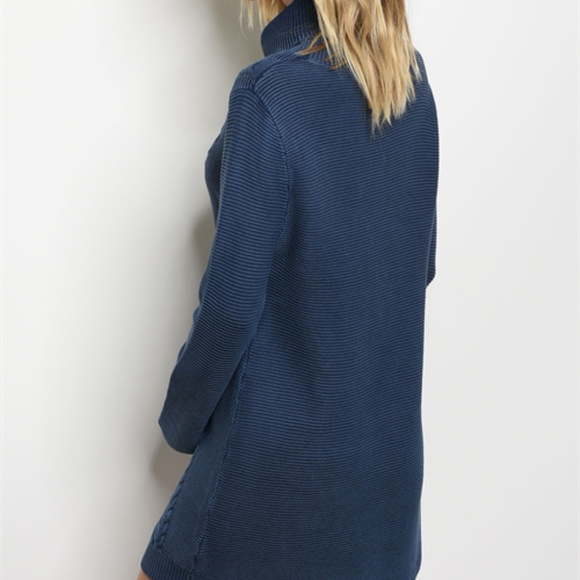 🛑LAST SIZE🛑 INDIGO Knitted SWEATER DRESS - Picture 3 of 3